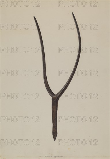 Hay Fork, 1938. Creator: Albert Geuppert.