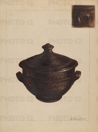 Sugar Bowl, 1935/1942. Creator: Nicholas Amantea.