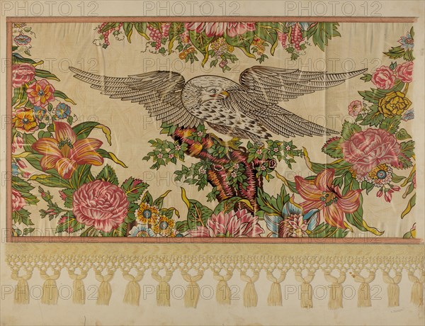 Chintz Valance for Poster Bed, c. 1935. Creator: Raymond Manupelli.