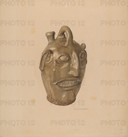 Grotesque Jug, c. 1938. Creator: George Loughridge.