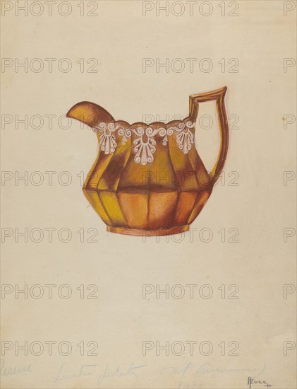 Pitcher, c. 1939. Creator: Samuel O. Klein.