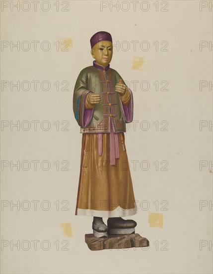 Tea Store Figure, c. 1940. Creator: Joseph Goldberg.