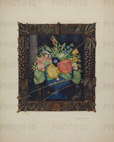 Tin Foil Still Life and Frame, c. 1941. Creator:  John Koehl.