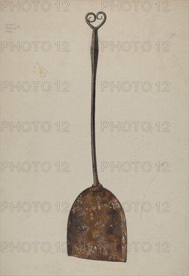 Fireplace Shovel, c. 1942. Creator: Albert Geuppert.