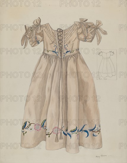 Child's Dress, c. 1936. Creator: Mary E Humes.