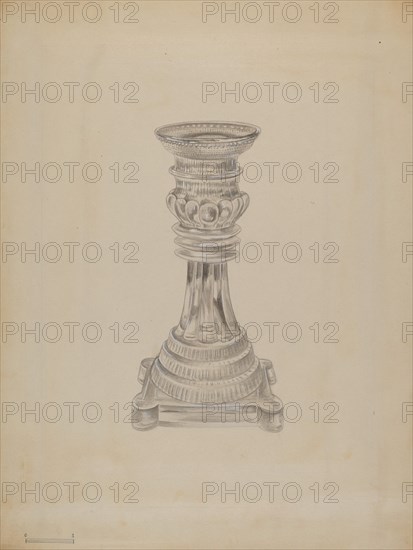 Candlestick, 1935/1942. Creator: Gertrude Lemberg.