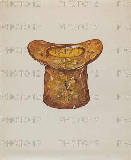 Amber Glass Hat, c. 1936. Creator: Katherine Hastings.