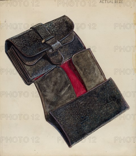 Wallet, c. 1936. Creator: Thomas Holloway.