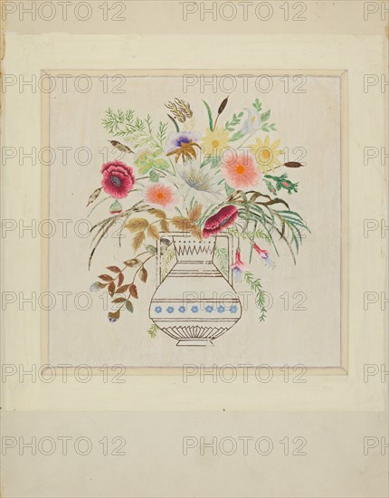 Embroidered Picture, c. 1936. Creator: Gordena Jackson.