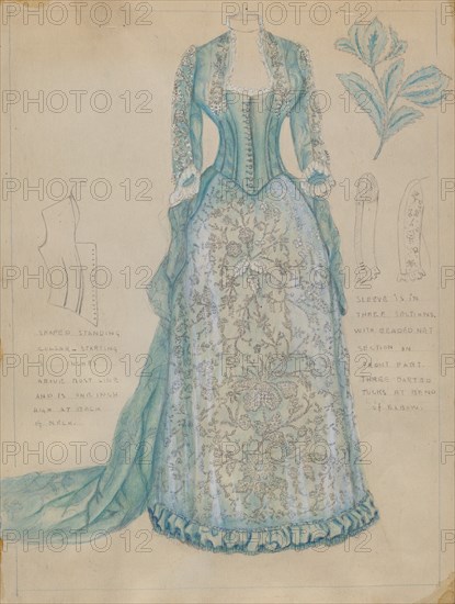 Dress, c. 1936. Creator: Fanchon Larzelere.
