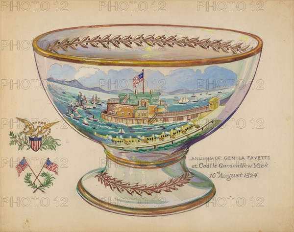 Punch Bowl, c. 1936. Creator: Rolland Livingstone.