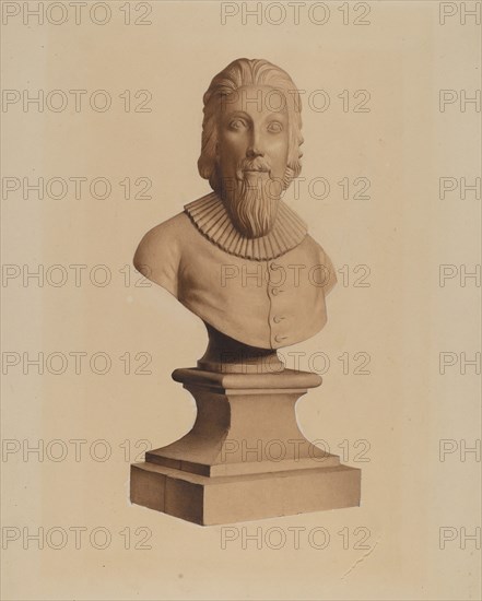 Bust of Governor John Winthrop, c. 1937. Creator: Joseph Goldberg.