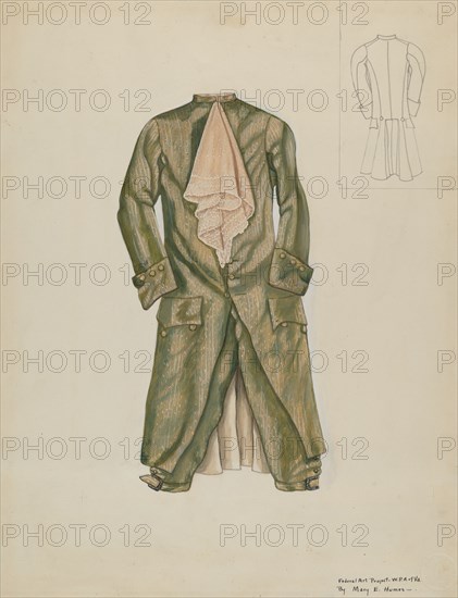 Man's Suit, c. 1937. Creator: Mary E Humes.