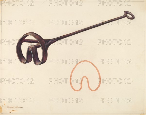 Branding Iron, c. 1942. Creator: Elizabeth Johnson.