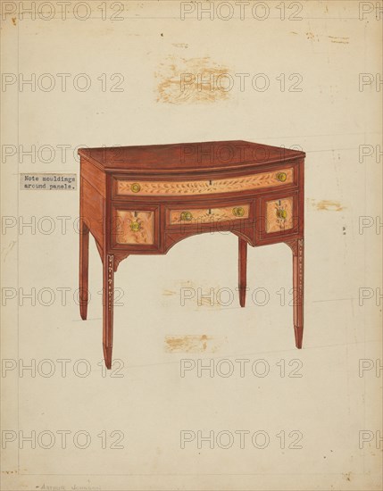 Desk, 1935/1942. Creator: Arthur Johnson.