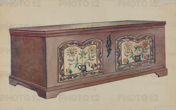 Pa. German Dower Chest, c. 1936. Creator: Fanchon Larzelere.