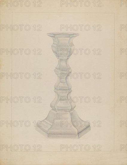 Candlestick, c. 1936. Creator: Gertrude Lemberg.