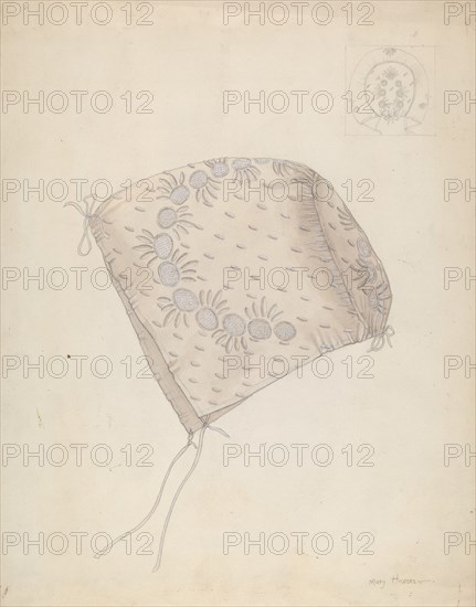 Baby's Cap, c. 1937. Creator: Mary E Humes.