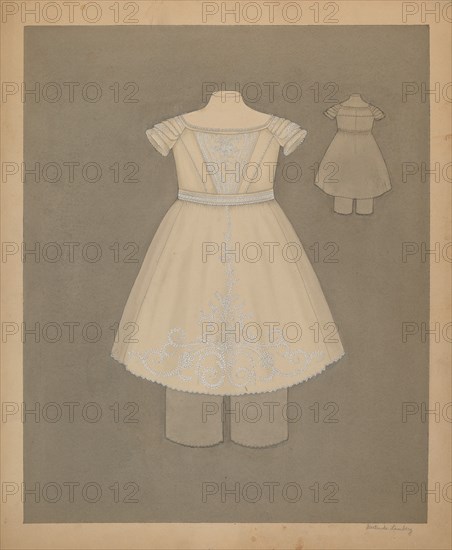 Child's Dress, c. 1937. Creator: Gertrude Lemberg.