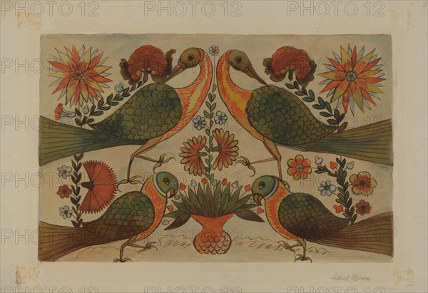 Watercolor Design, c. 1937. Creator: Albert J. Levone.