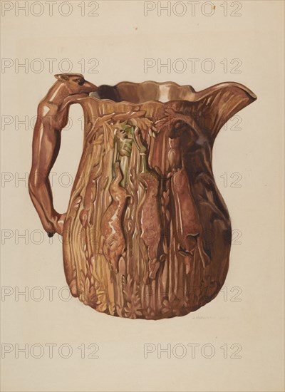 Pitcher, c. 1938. Creator: J. Howard Iams.