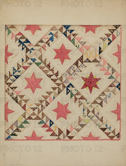 Bedspread, c. 1939. Creator: Henry Granet.