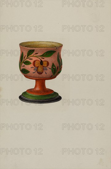 Pa. German Salt Cup, c. 1941. Creator: Charles Henning.