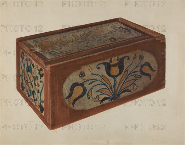 Pennsylvania German Candle Box. Creator: Rolland Livingstone.