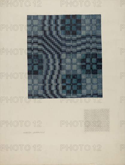 Coverlet, 1935/1942. Creator: Harry Jennings.