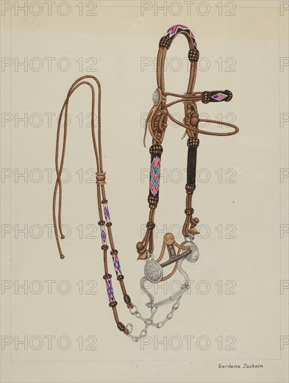 Bridle, c. 1937. Creator: Gordena Jackson.