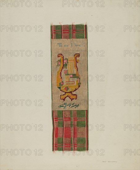 Bookmark, c. 1938. Creator: Fred Hassebrock.