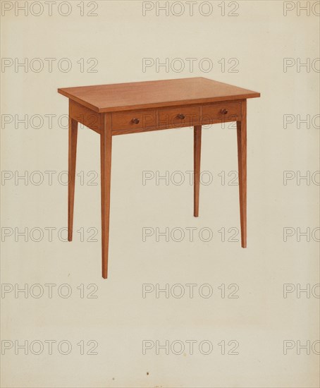 Shaker Table, c. 1938. Creator: John W Kelleher.