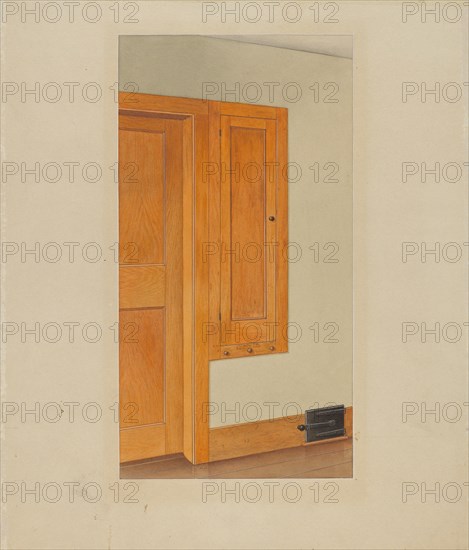 Shaker Cupboard, c. 1938. Creator: John W Kelleher.