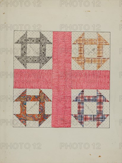 Autographed Quilt, c. 1940. Creator: Margaret Linsley.