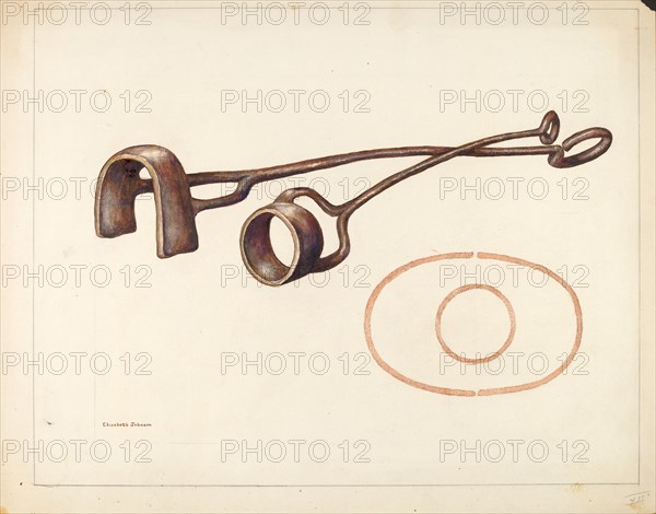 Branding Iron, c. 1942. Creator: Elizabeth Johnson.