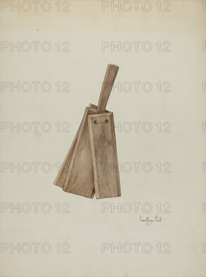 Clapper, 1935/1942. Creator: Geoffrey Holt.