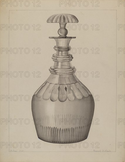 Carafe, c. 1936. Creator: Samuel O. Klein.