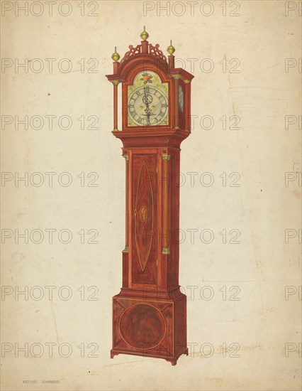 Tall Clock, c. 1938. Creator: Arthur Johnson.