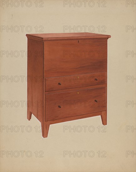 Shaker Chest of Drawers, c. 1938. Creator: John W Kelleher.