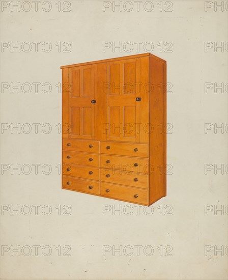 Shaker Cabinet, c. 1938. Creator: John W Kelleher.