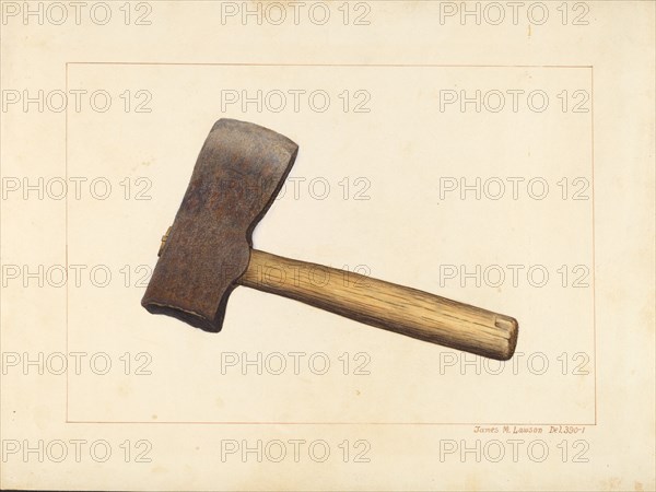 Post Axe, c. 1938. Creator: James M. Lawson.