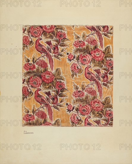 Yellow Glazed Chintz, c. 1939. Creator: Joseph Lubrano.