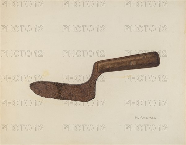 Chopping Knife, c. 1941. Creator: Nicholas Amantea.