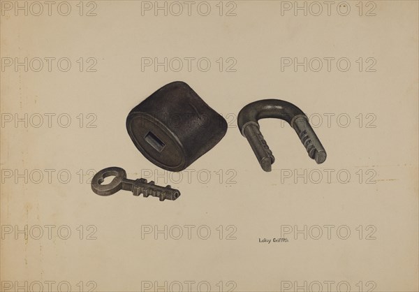 Padlock, c. 1941. Creator: LeRoy Griffith.