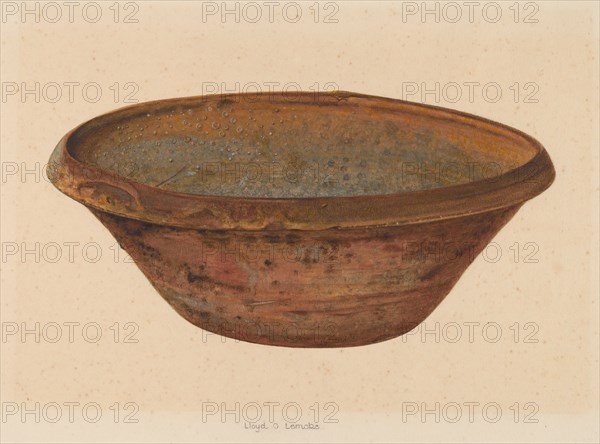 Bowl, c. 1937. Creator: Lloyd Charles Lemcke.