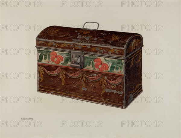 Toleware Box, c. 1941. Creator: Charles Henning.
