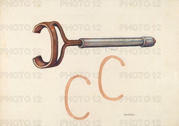 Branding Iron, c. 1942. Creator: Elizabeth Johnson.