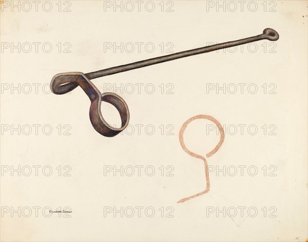 Branding Iron, c. 1942. Creator: Elizabeth Johnson.