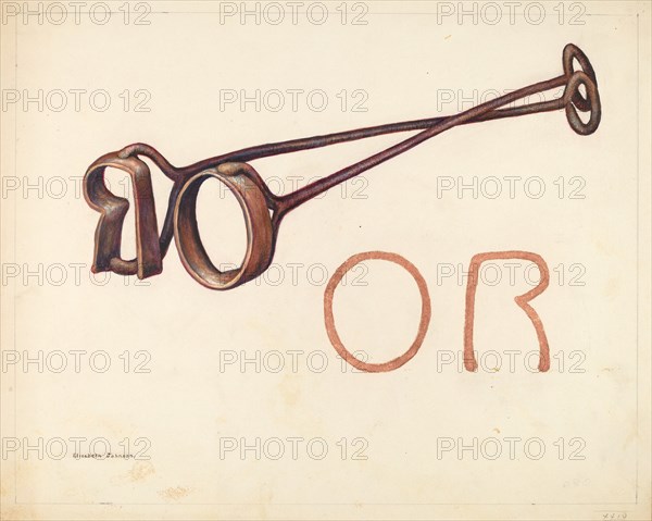 Branding Iron, c. 1942. Creator: Elizabeth Johnson.