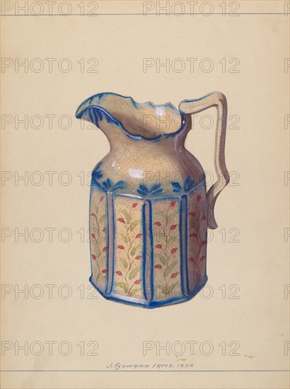 Pitcher, 1936. Creator: J. Howard Iams.